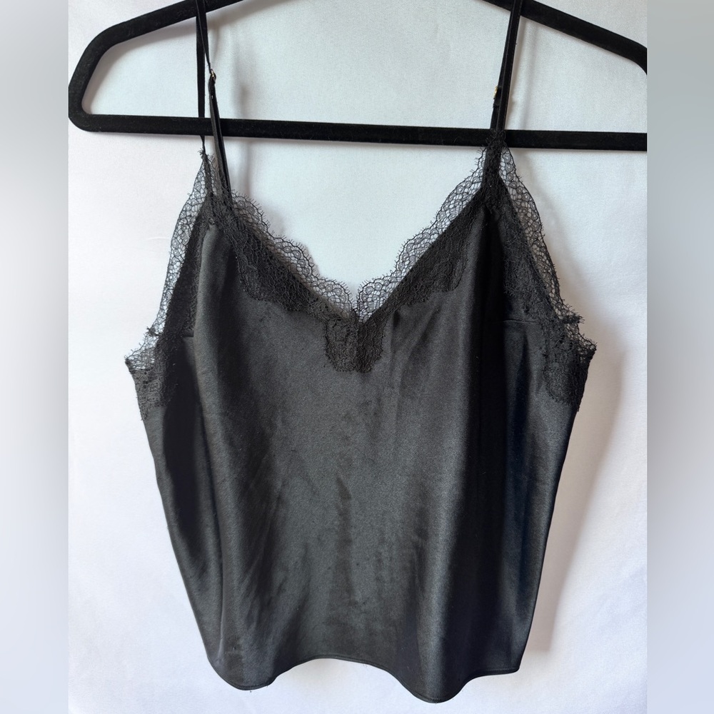 Victoria's Secret Elegant Black Satin Chemise